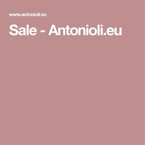 antonioli sale